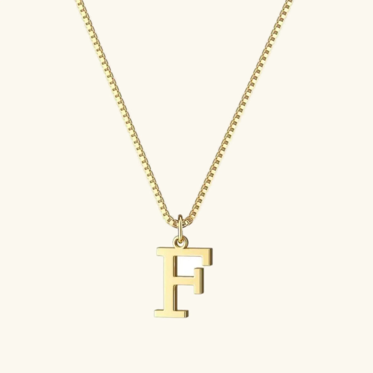 [AuraEcho]Therese Letter Initial Gold Necklace