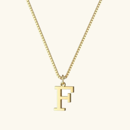 [AuraEcho]Therese Letter Initial Gold Necklace
