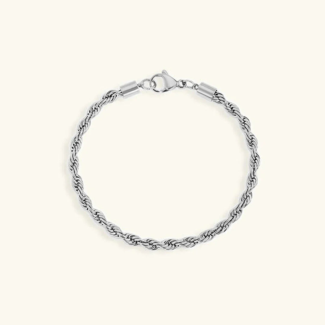 [AuraEcho]Gigi Rope Chain Gold Bracelet