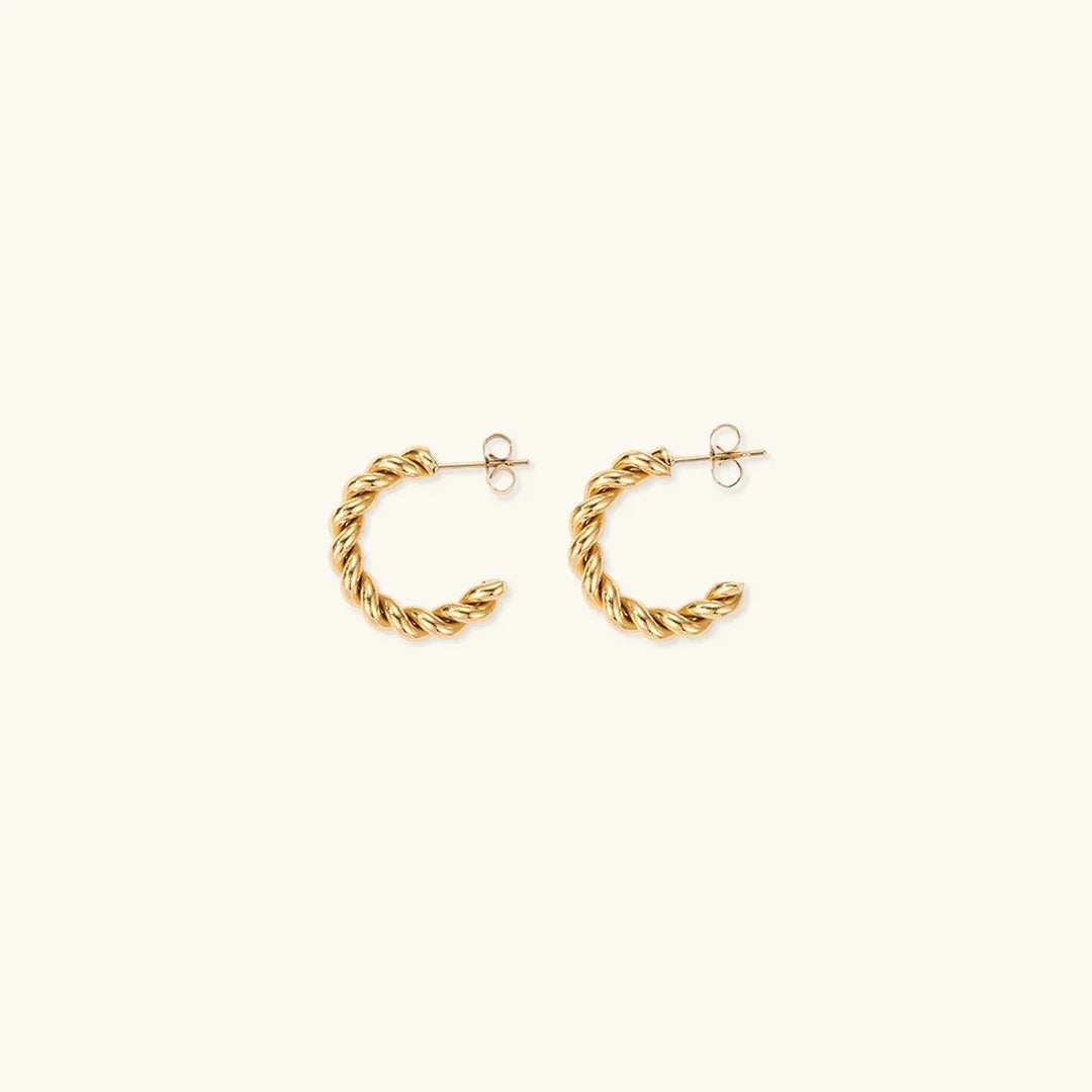 [AuraEcho]Gigi Twist Gold Earrings