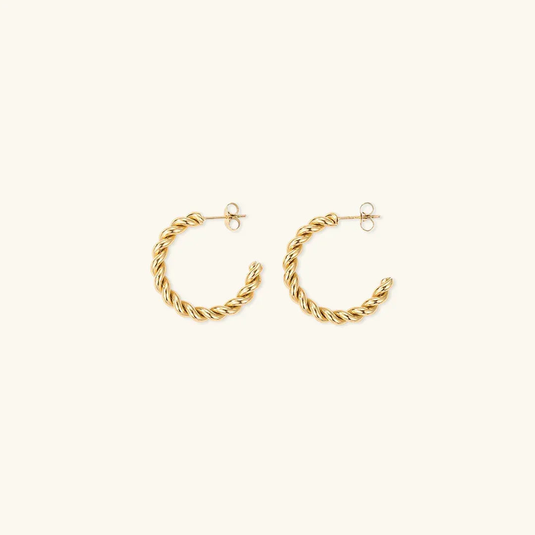 [AuraEcho]Gigi Twist Gold Earrings
