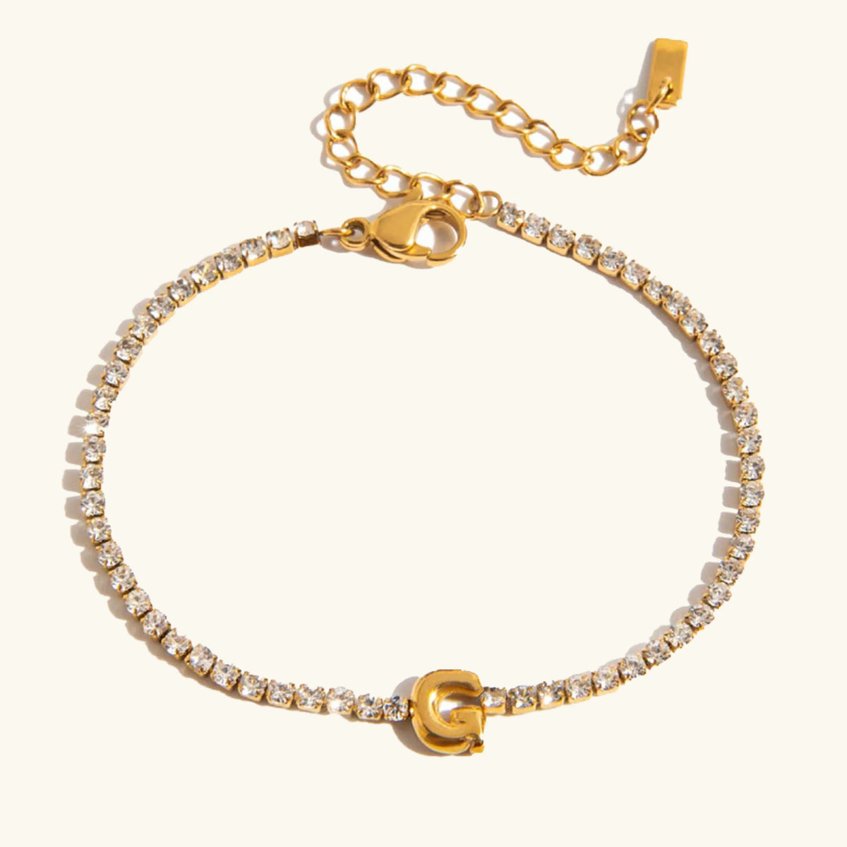 [AuraEcho]Avaria Bubble Letter Tennis Bracelet
