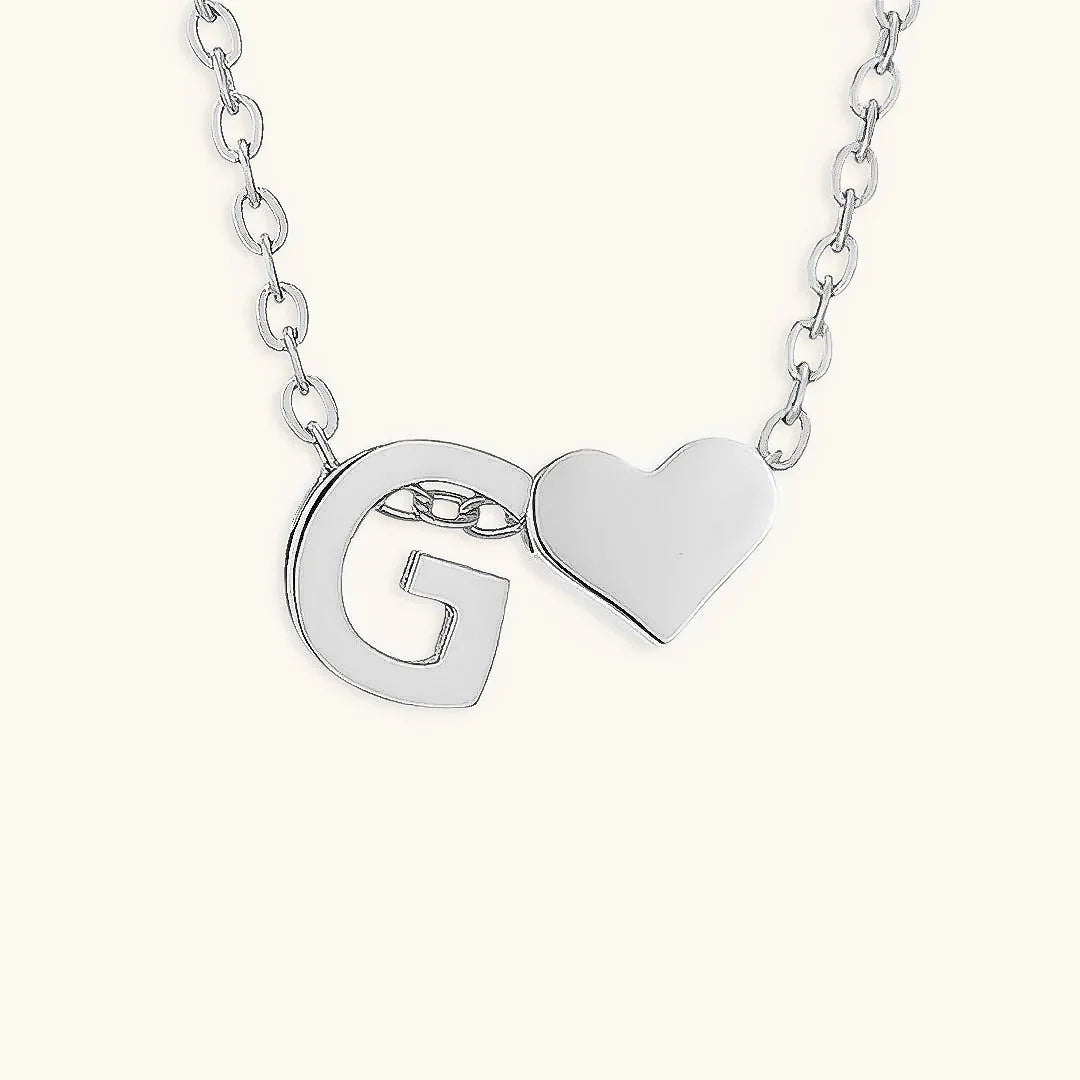 [AuraEcho]Ria Initial Letter Gold Necklace