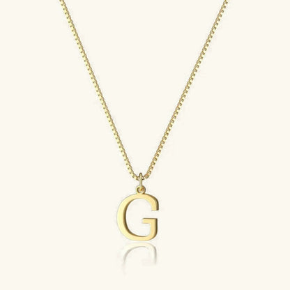 [AuraEcho]Therese Letter Initial Gold Necklace