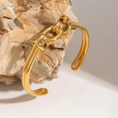 [AuraEcho]Luce Gold Knot Bangle