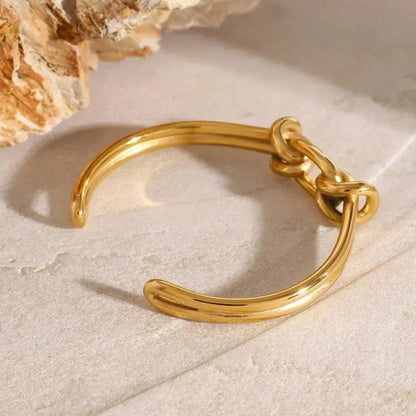 [AuraEcho]Luce Gold Knot Bangle