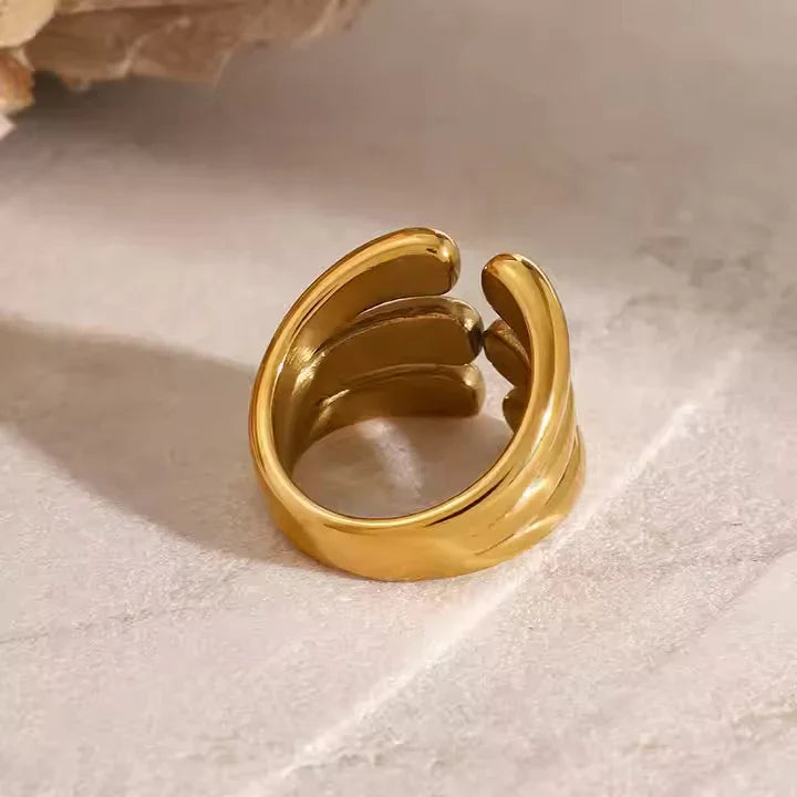 [AuraEcho]Cassiel Layered Gold Ring