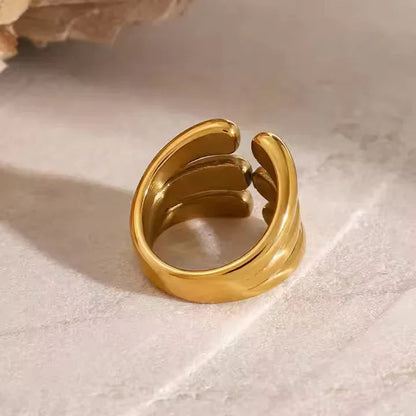 [AuraEcho]Cassiel Layered Gold Ring