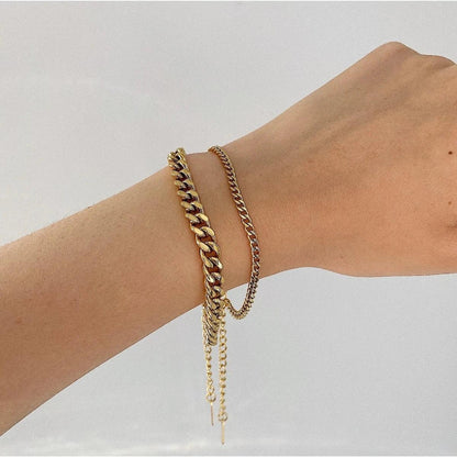 [AuraEcho]Jean Gold Chain Bracelet