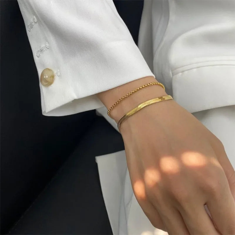 [AuraEcho]Janet Gold Bracelet