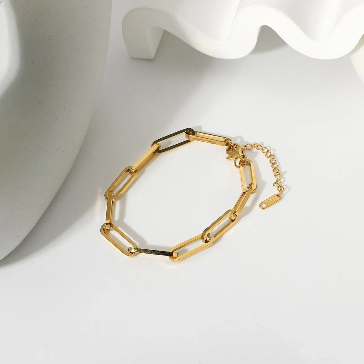 [AuraEcho]Asta Gold Paperclip Chain Bracelet