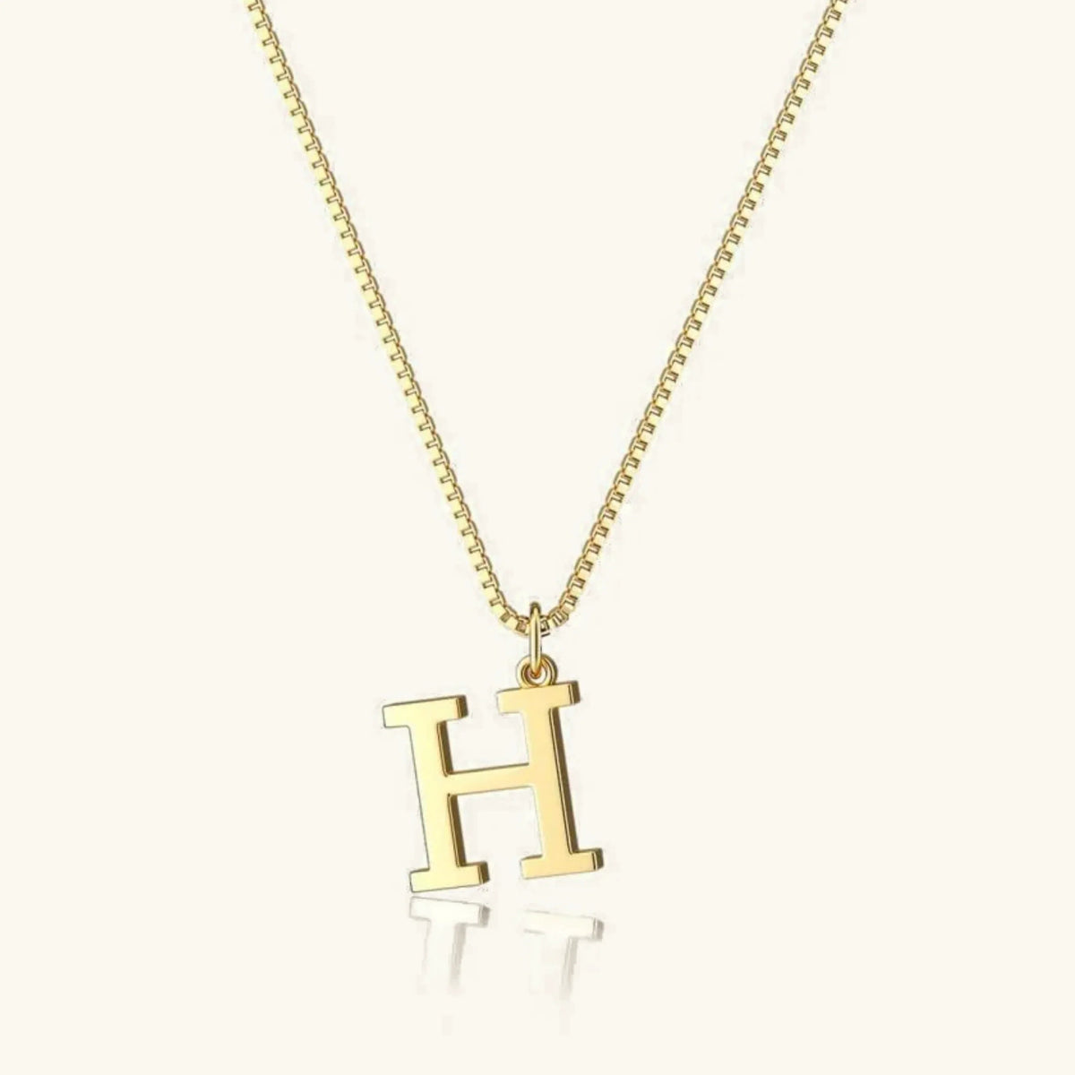 [AuraEcho]Therese Letter Initial Gold Necklace