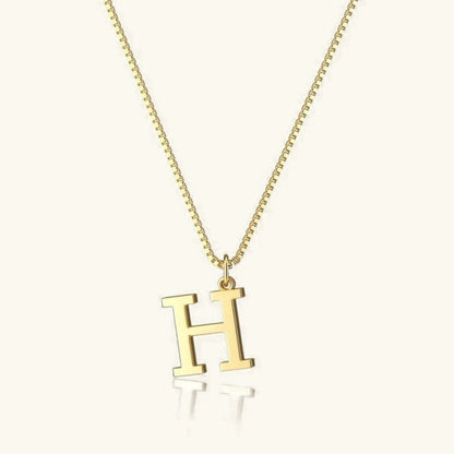 [AuraEcho]Therese Letter Initial Gold Necklace