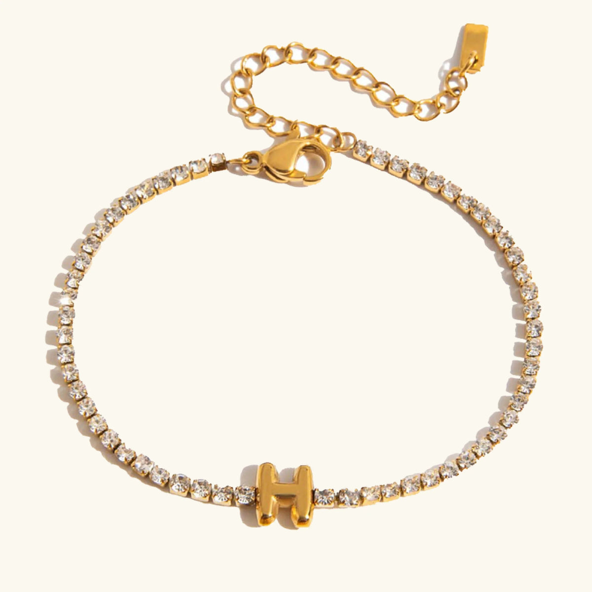 [AuraEcho]Avaria Bubble Letter Tennis Bracelet