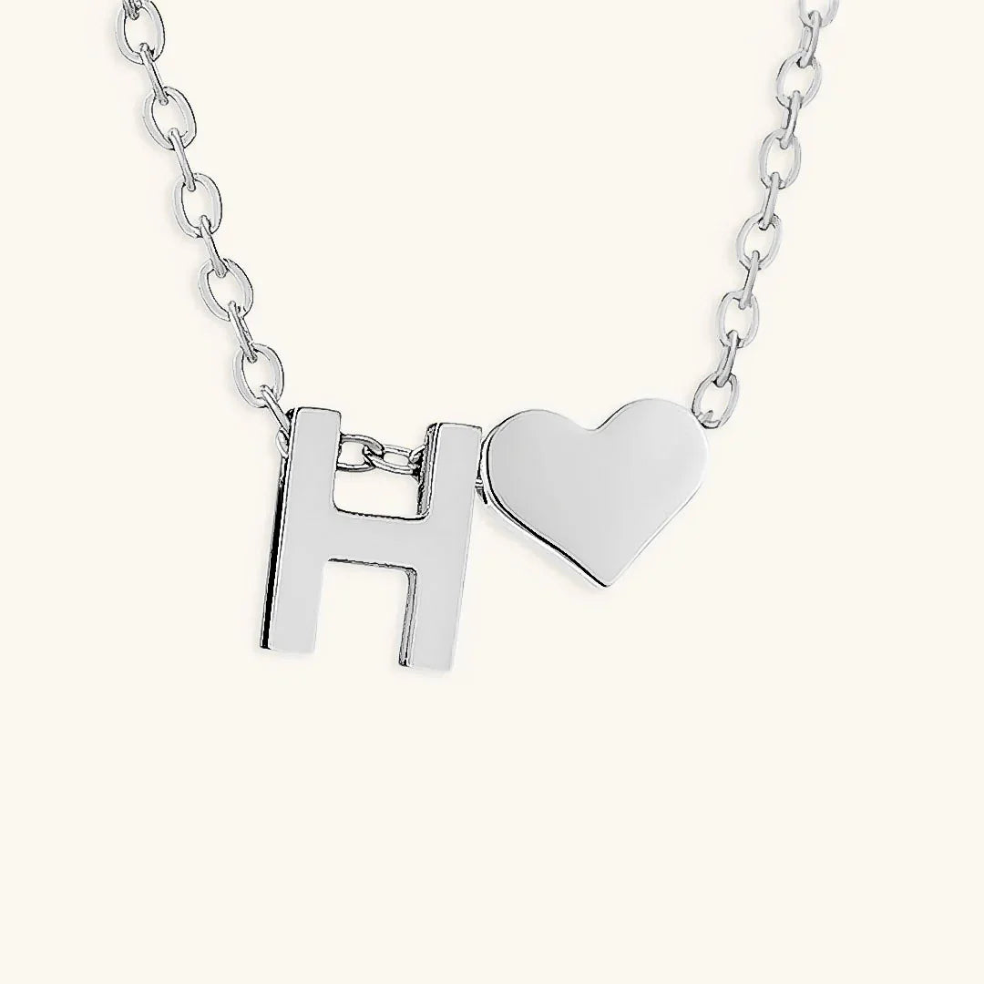 [AuraEcho]Ria Initial Letter Gold Necklace