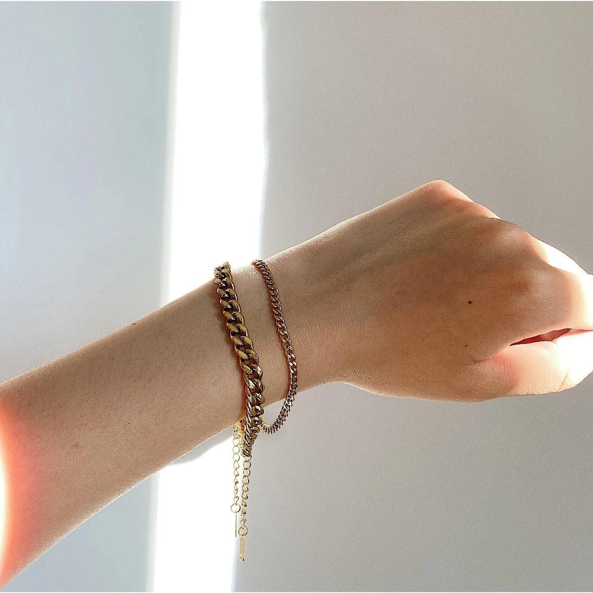 [AuraEcho]Jean Gold Chain Bracelet