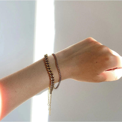 [AuraEcho]Jean Gold Chain Bracelet