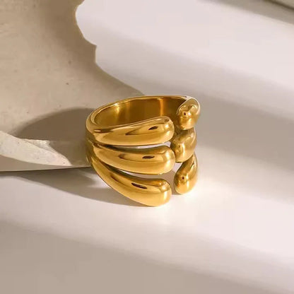 [AuraEcho]Cassiel Layered Gold Ring