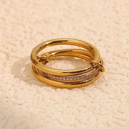 [AuraEcho]Dara Diamond Ring Stack