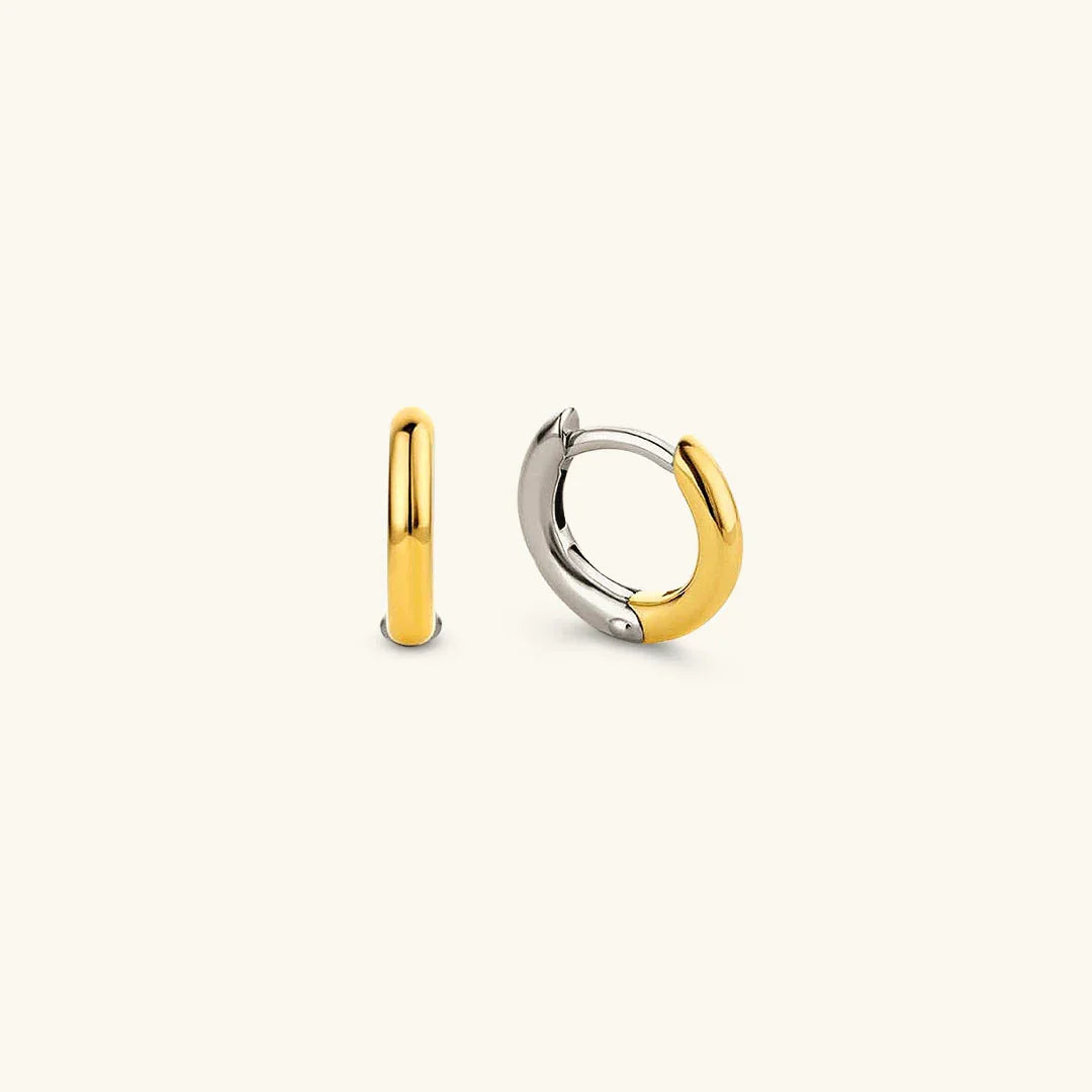 [AuraEcho]Ingrid Two Tone Hoop Earring