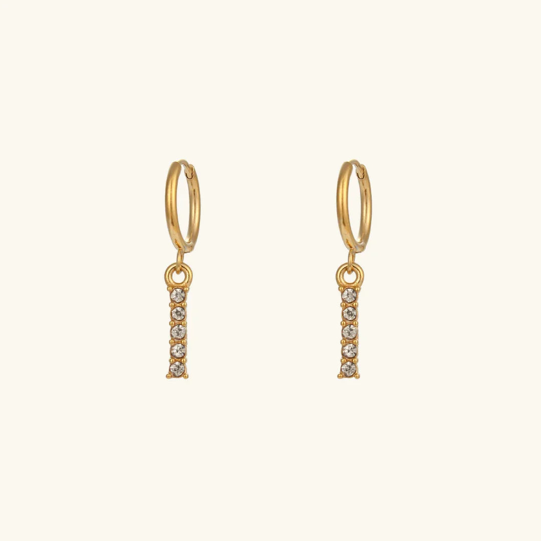 [AuraEcho]Wilhemina Initial Letter Earrings