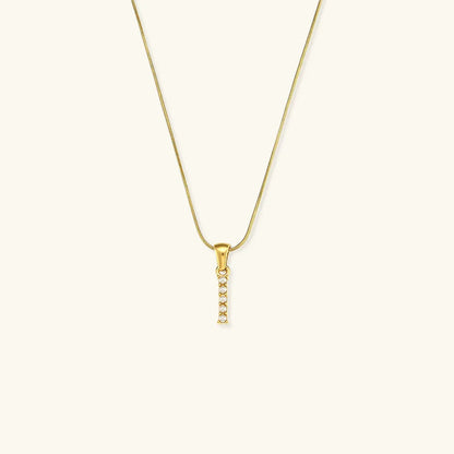 [AuraEcho]Augustine Initial Letter Pearl Necklace