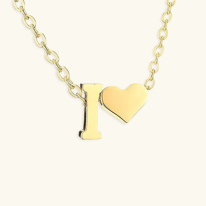 [AuraEcho]Ria Initial Letter Gold Necklace