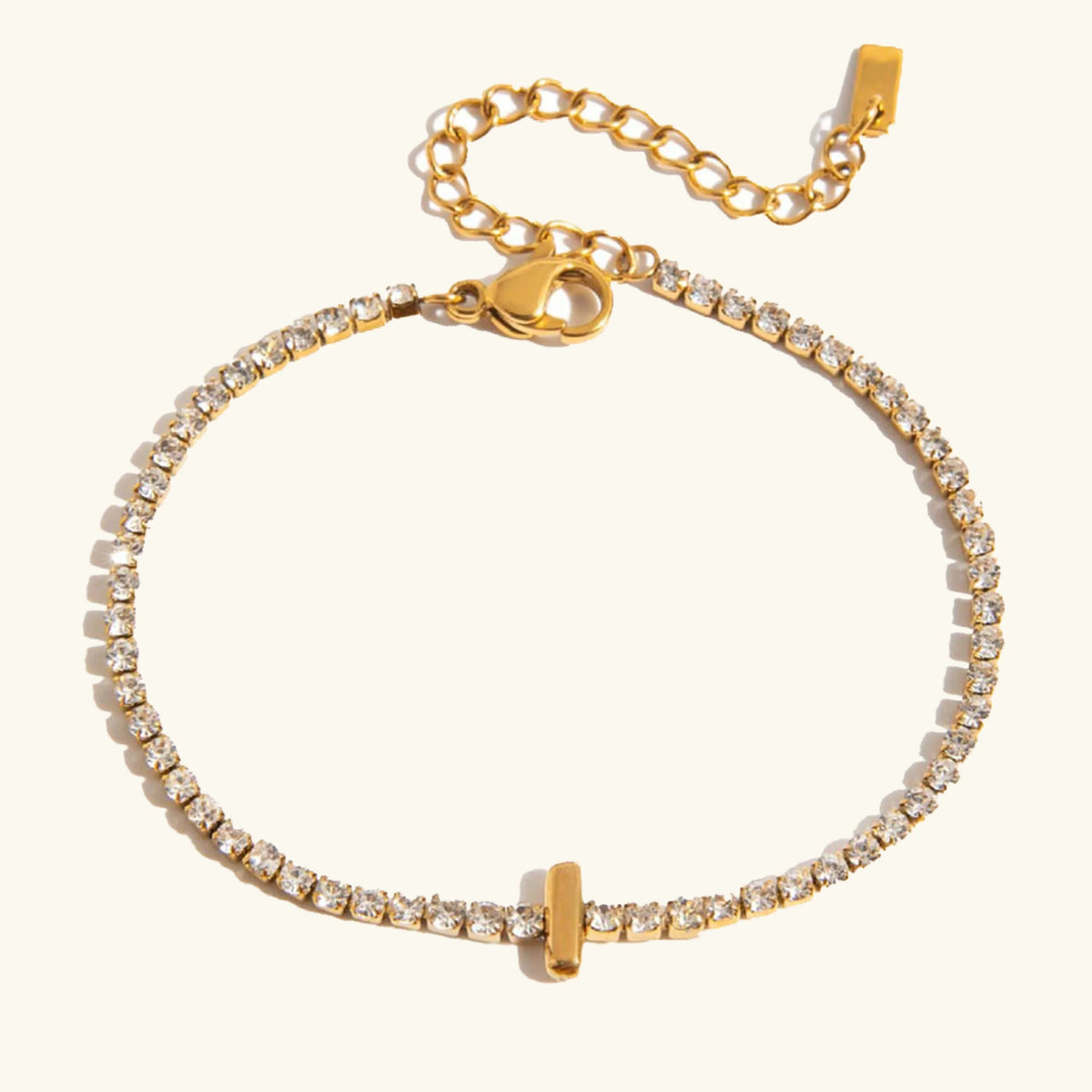 [AuraEcho]Avaria Bubble Letter Tennis Bracelet