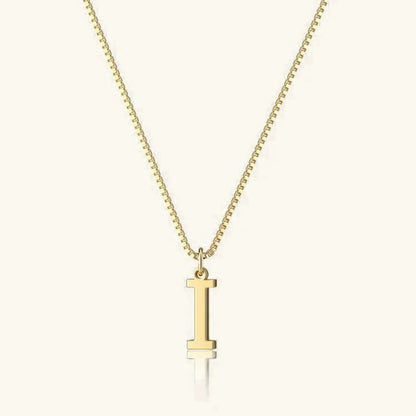[AuraEcho]Therese Letter Initial Gold Necklace
