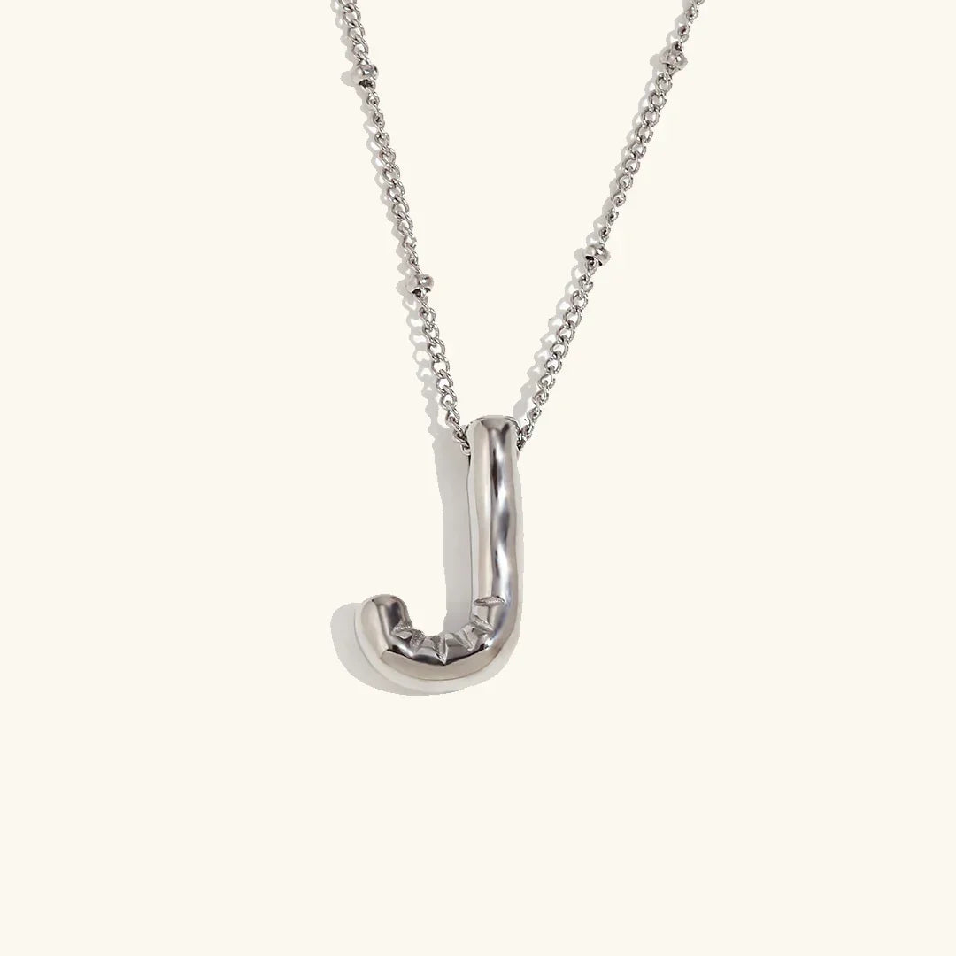 [AuraEcho]Balloon Gold Initial Necklace