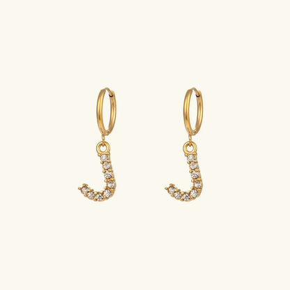 [AuraEcho]Wilhemina Initial Letter Earrings
