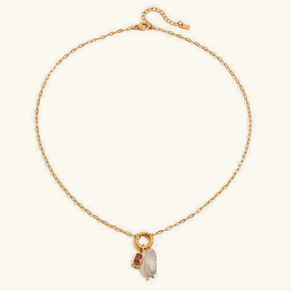 [AuraEcho]Caitlin Birthstone Pearl Necklace
