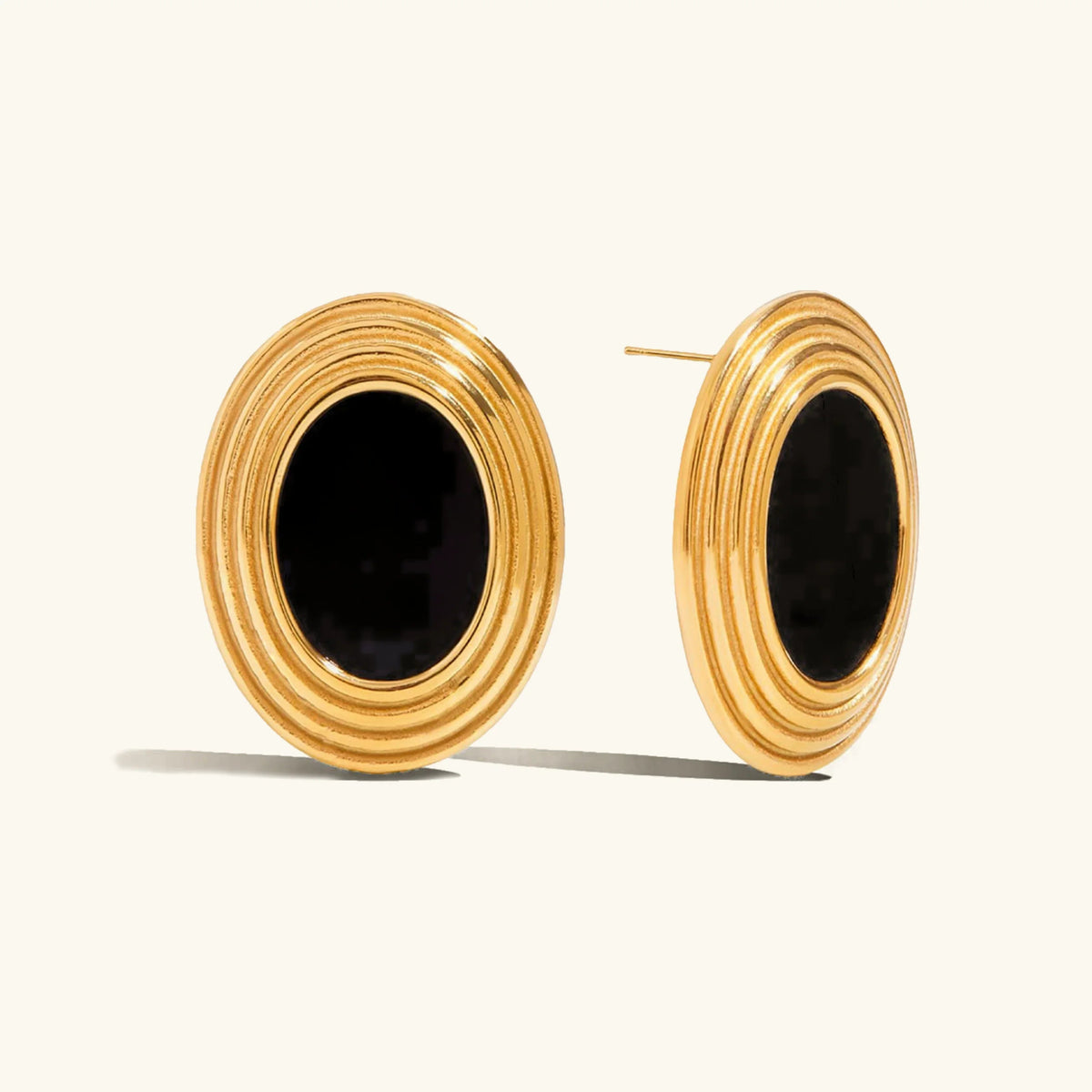 [AuraEcho]Ruthie Gold Enamel Earrings