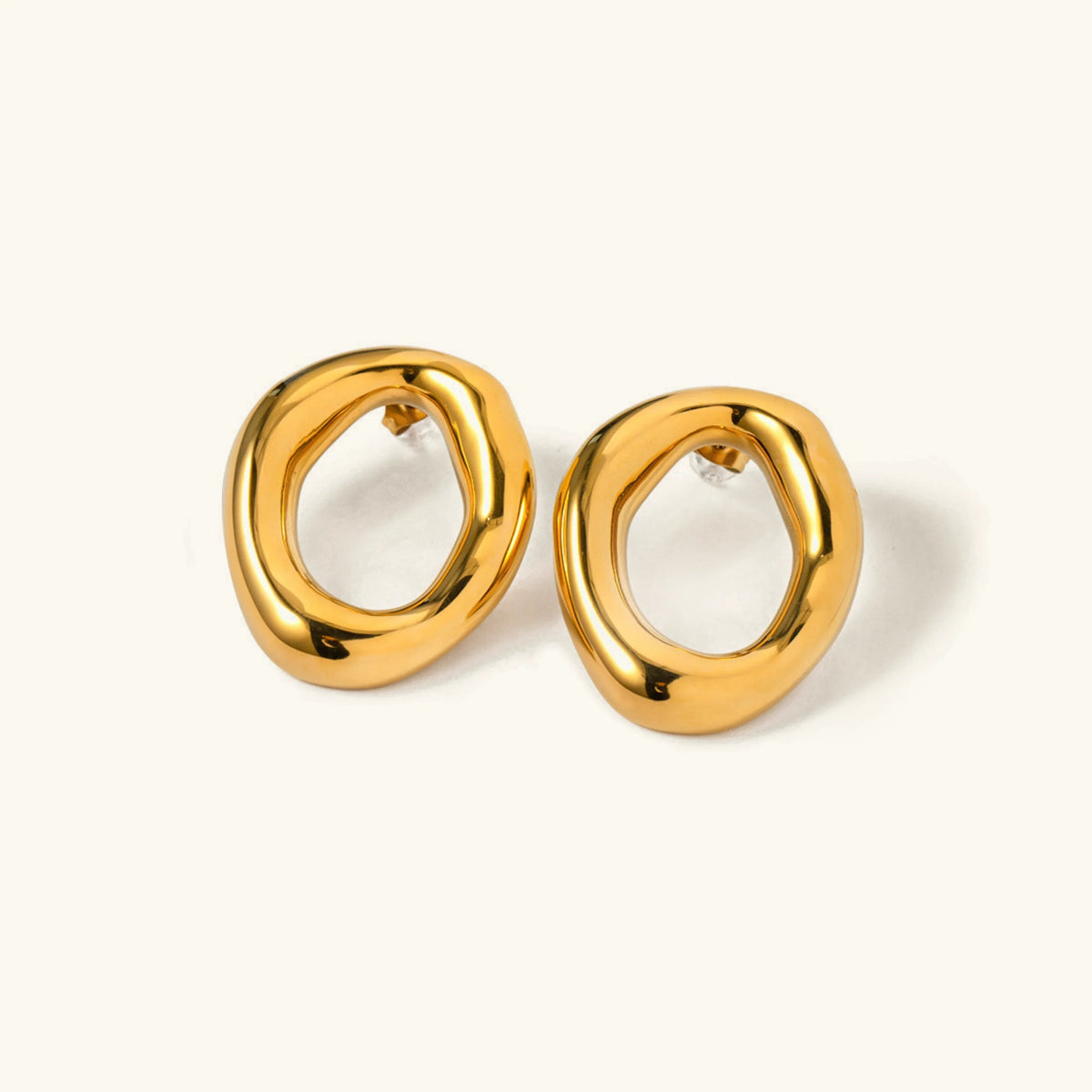 [AuraEcho]Raquel Open Oval Earrings