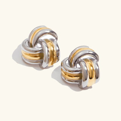 [AuraEcho]Avielle Chunky Gold Knot Earrings