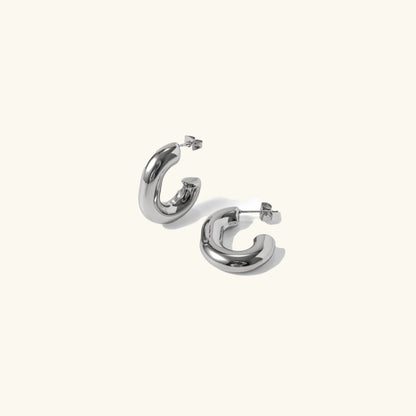 [AuraEcho]Alera Silver Hoops