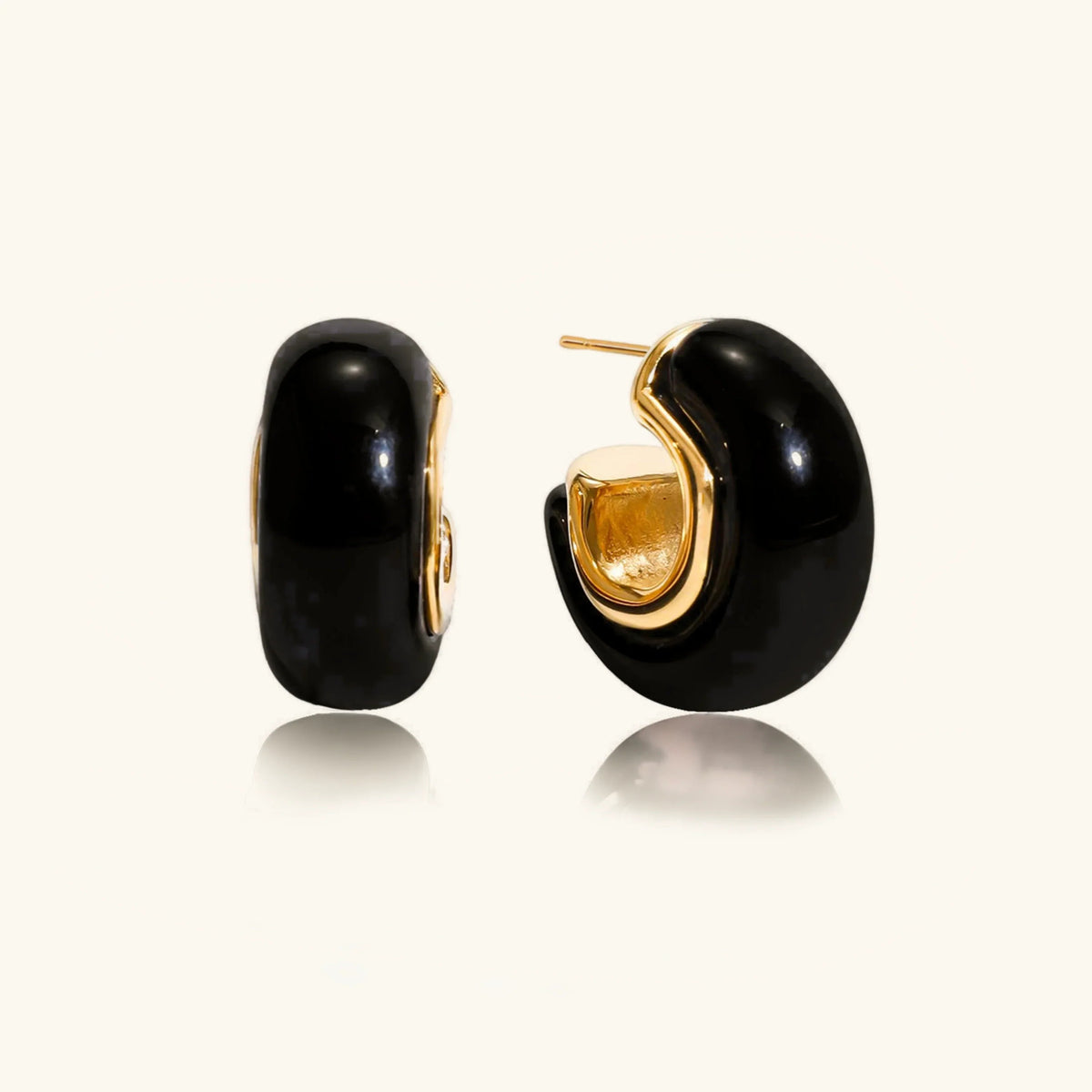 [AuraEcho]Lexi Chunky Enamel Hoops