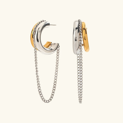 [AuraEcho]Galilea Link Chain Hoops