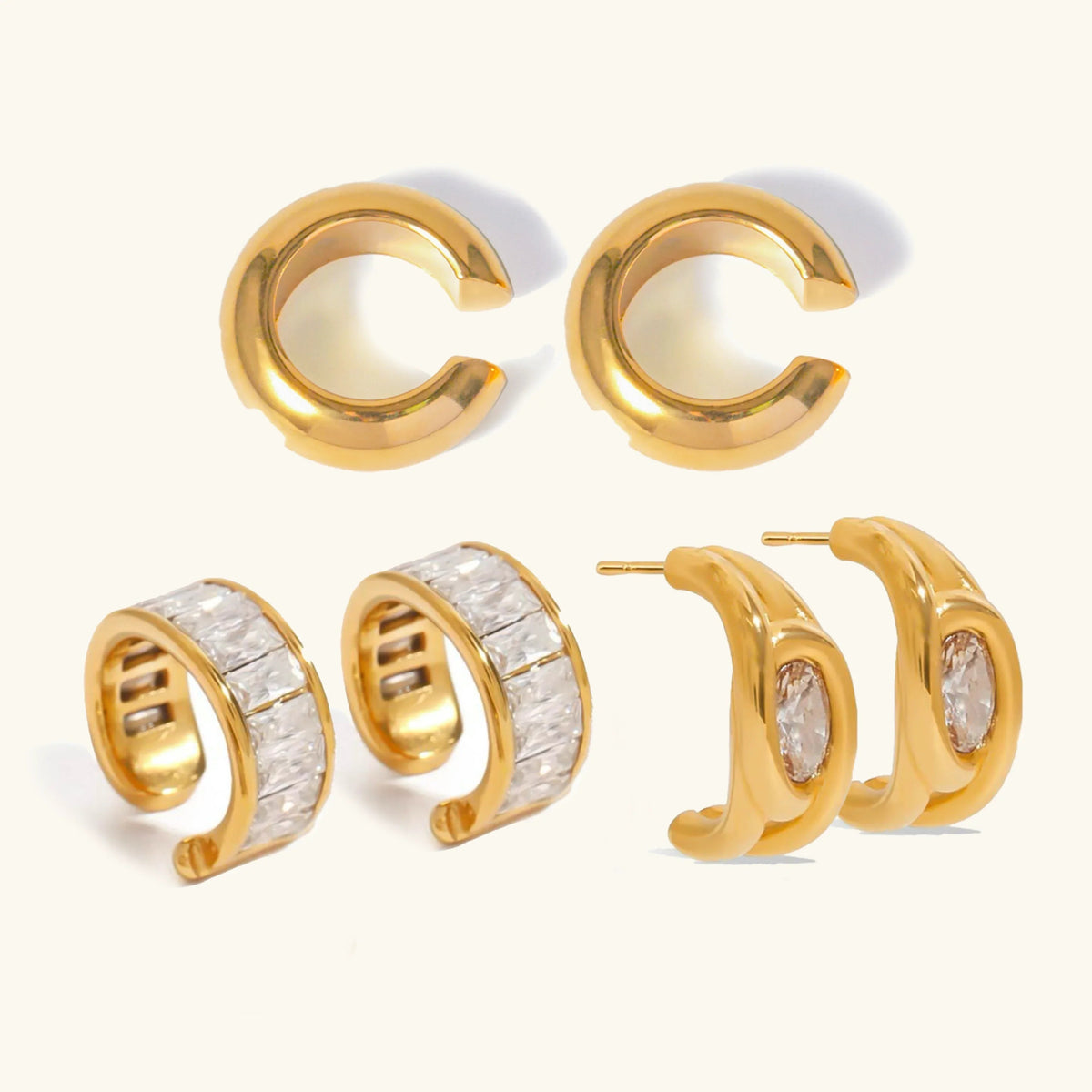 [AuraEcho]Rosetta Essential Earrings Bundle