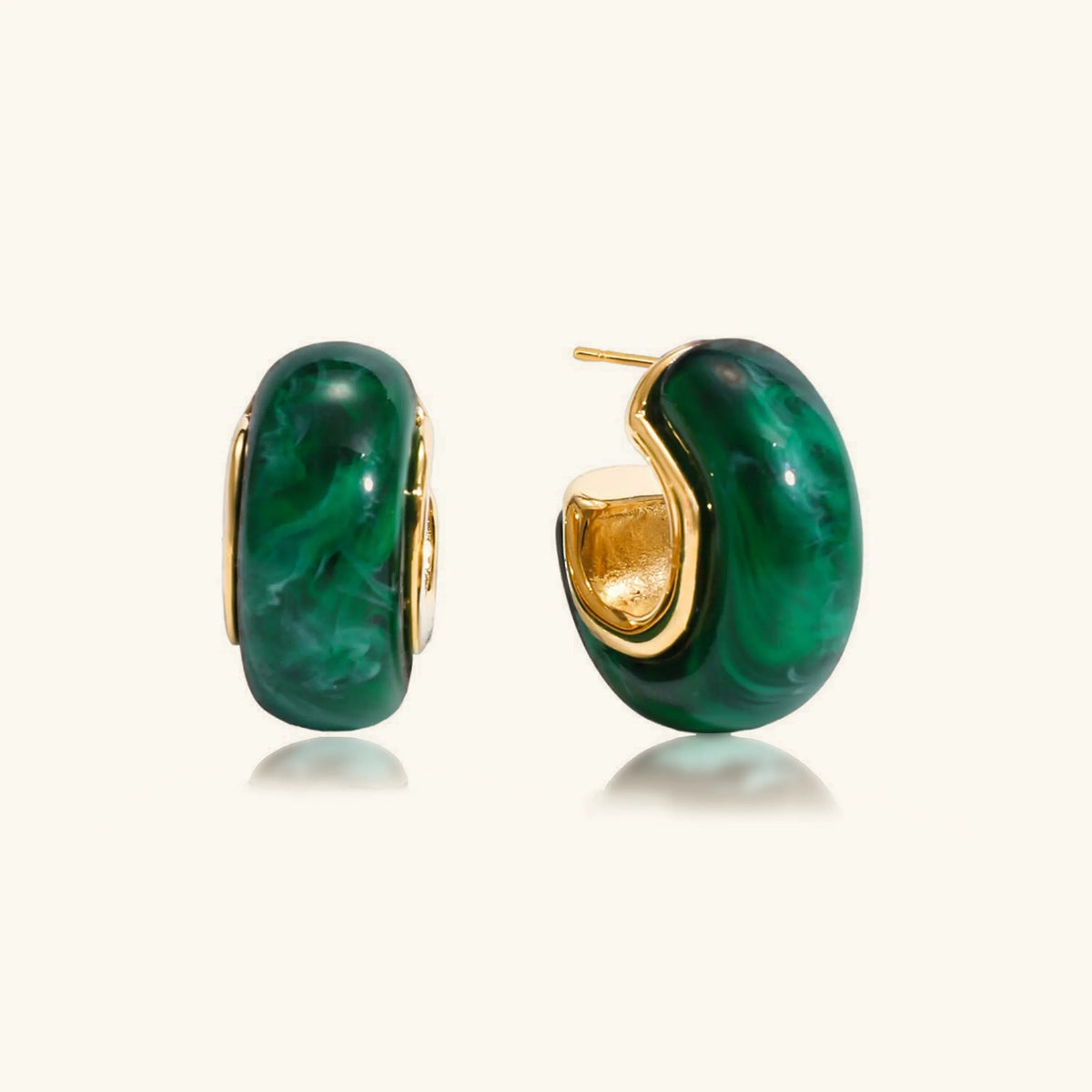 [AuraEcho]Lexi Chunky Enamel Hoops
