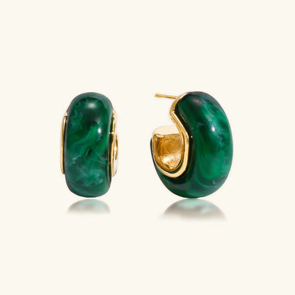 [AuraEcho]Lexi Chunky Enamel Hoops