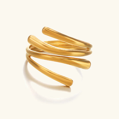 [AuraEcho]Shay Contemporary Gold Ring