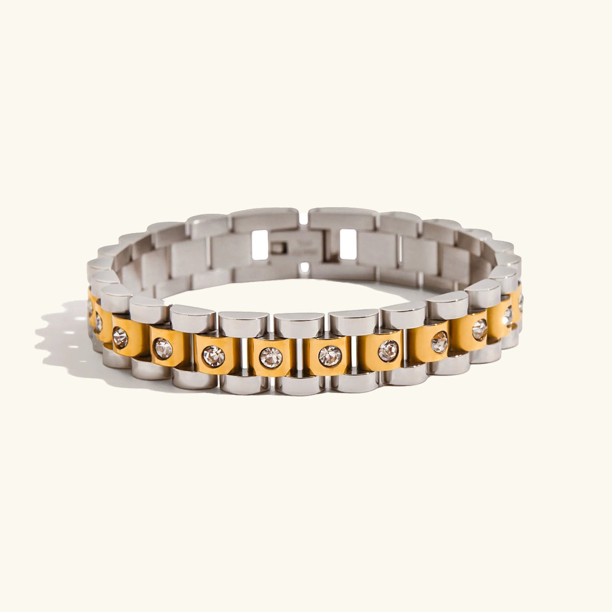 [AuraEcho]Gold Watchband Bracelet