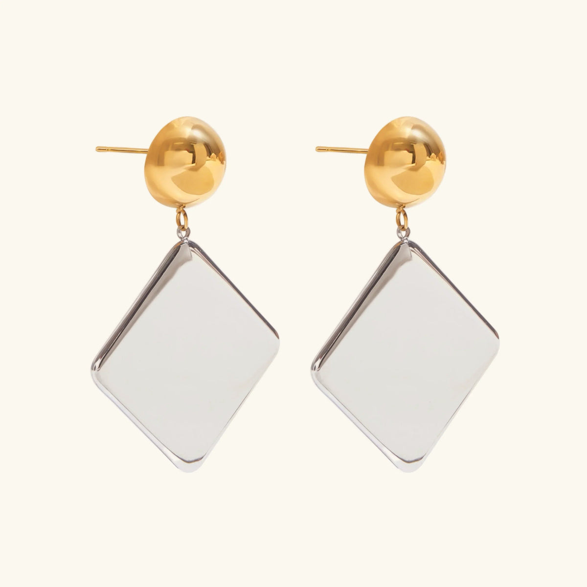 [AuraEcho]Kelly Geometric Drop Earrings
