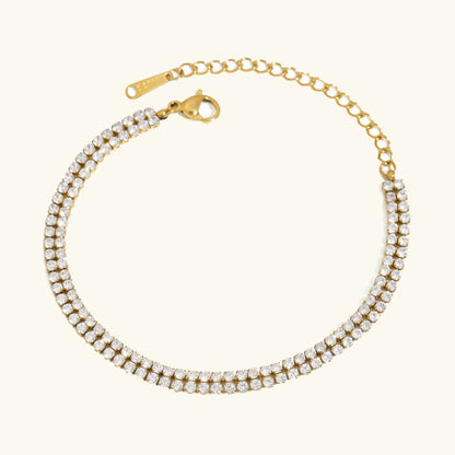 [AuraEcho]Celene Layered Tennis Bracelet