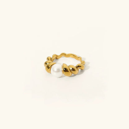 [AuraEcho]Scarlett Freshwater Pearl Ring