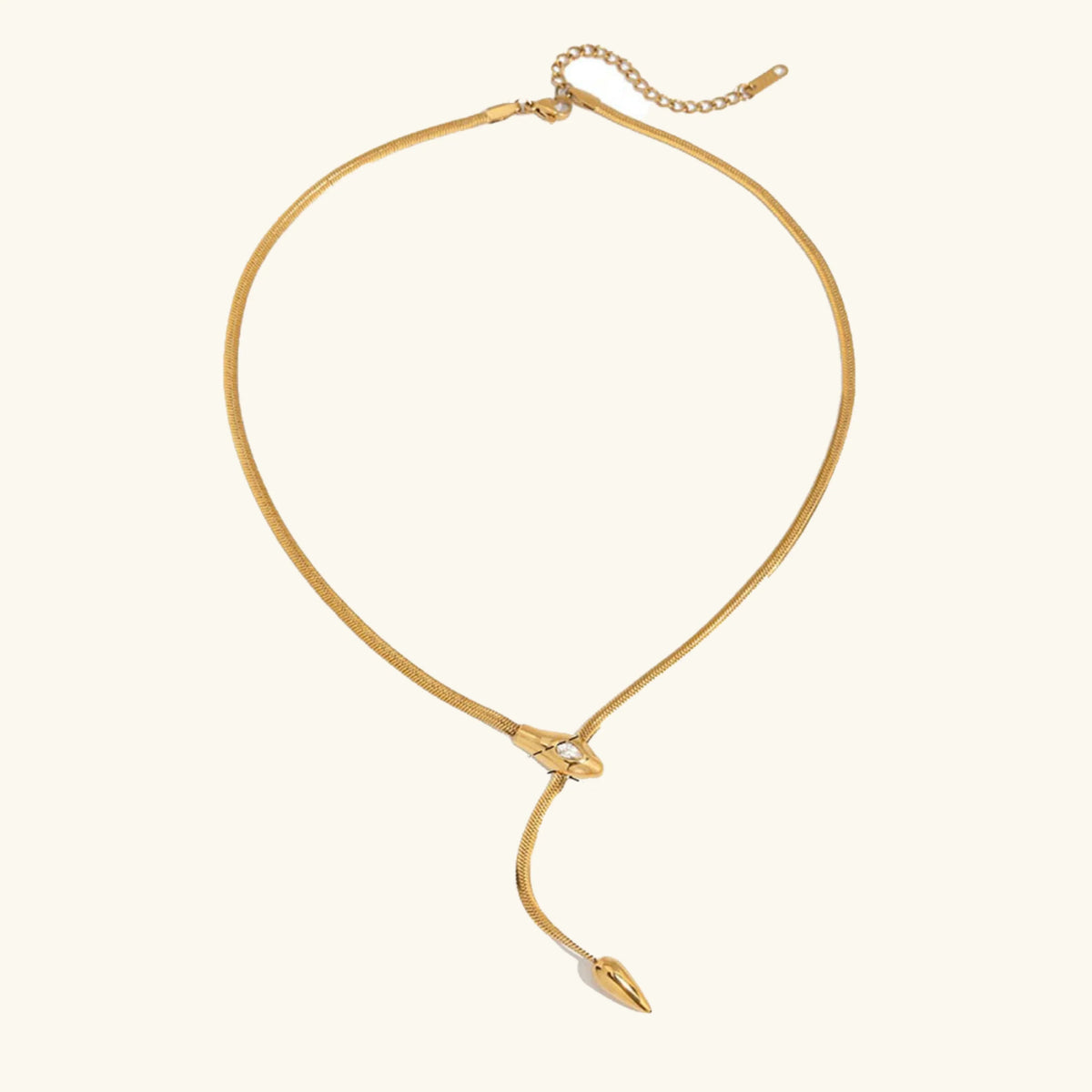 [AuraEcho]Zarelle Gold Serpentine Pendant