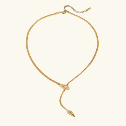 [AuraEcho]Zarelle Gold Serpentine Pendant