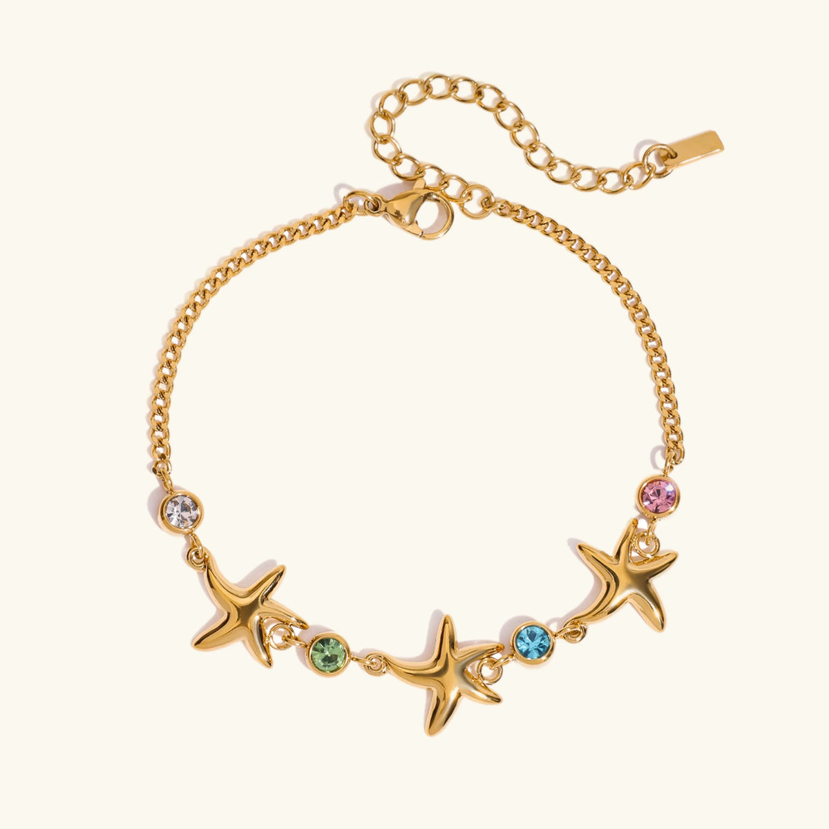 [AuraEcho]Kristine Golden Starfish Bracelet
