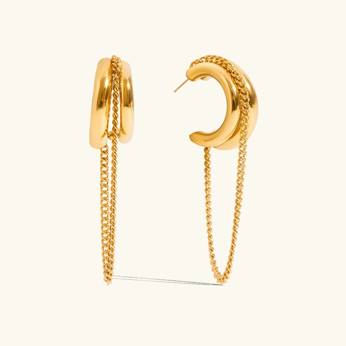 [AuraEcho]Galilea Link Chain Hoops